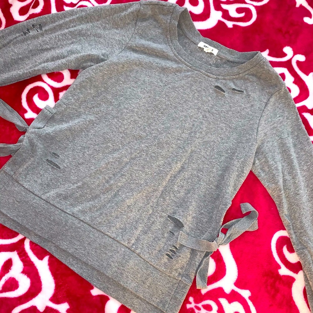 Ripped Detail Sweater